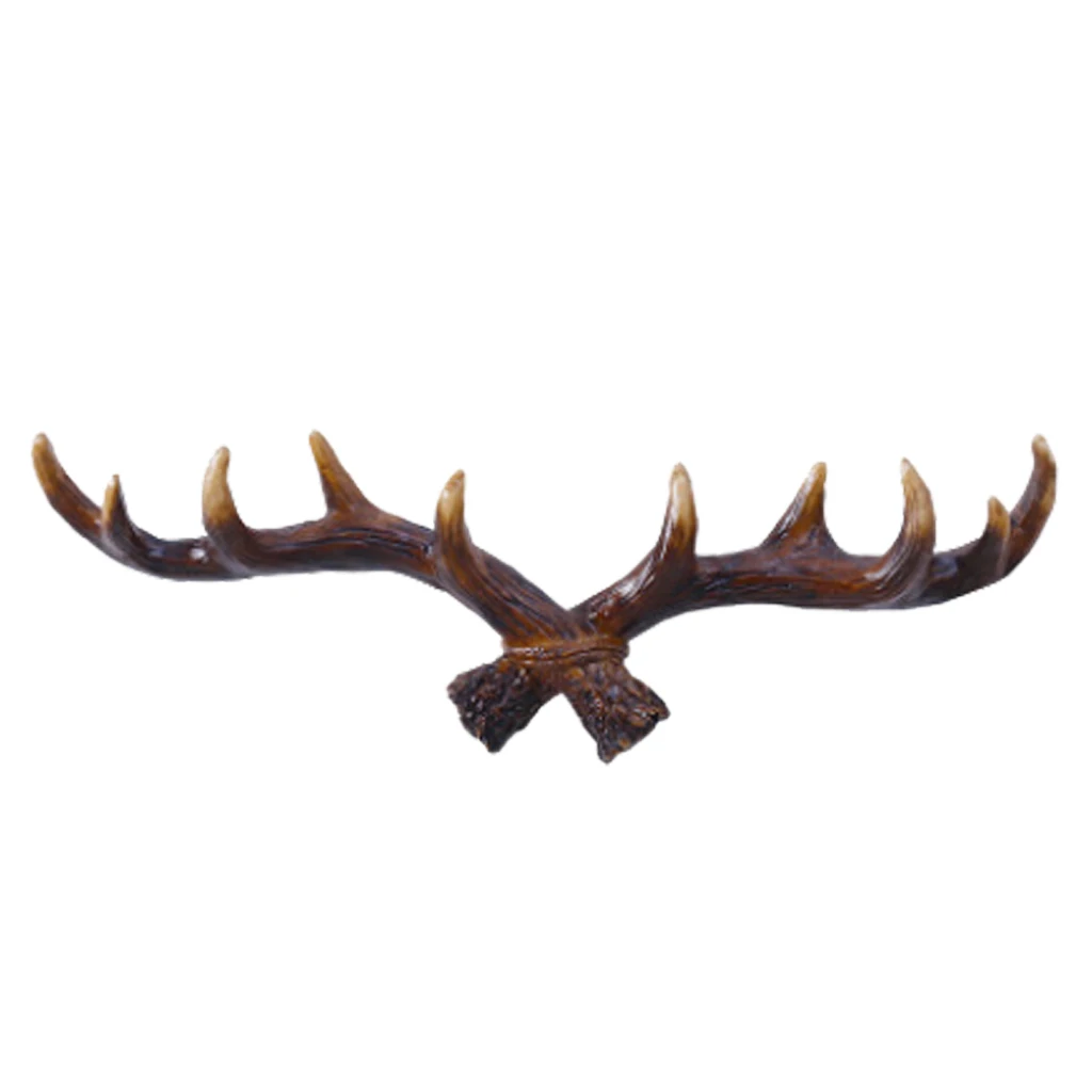 Vintage Cast Wood Deer Wall Hooks Clothes Hanger Rack Hooks, Utility Hooks, Art Decor Ornament