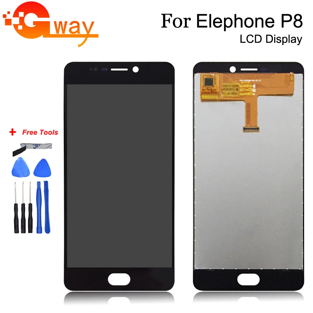 Для 5 &quotElephone P8 (2017) ЖК-дисплей + кодирующий преобразователь сенсорного экрана в