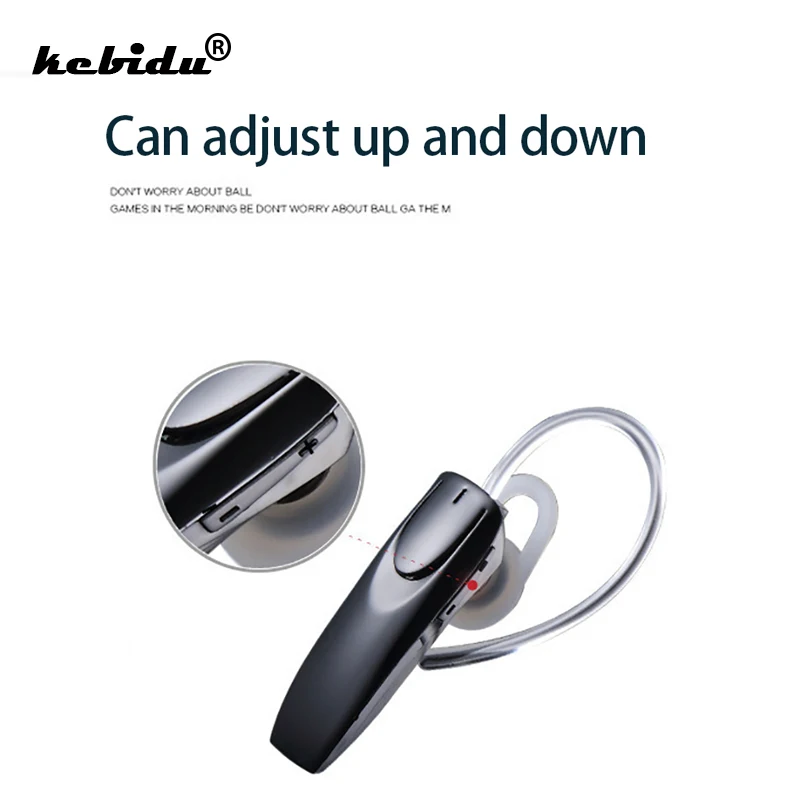 Беспроводные Bluetooth наушники kebidu компактные деловые портативные с микрофоном для