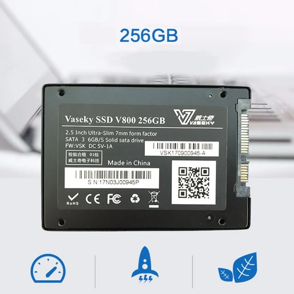 

Vaseky 2.5Inch 256G SSD Disk High Quality Solid State Drive With SATA3 Interface For Desktops & Laptops Computer