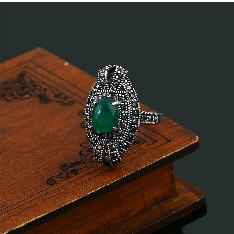 K'S Gadgets, зеленые камни и кристаллы из смолы, циркония, винтажные серебряные турецкие ювелирные изделия, Женские аксессуары, ожерелье, серьги, кольцо, набор