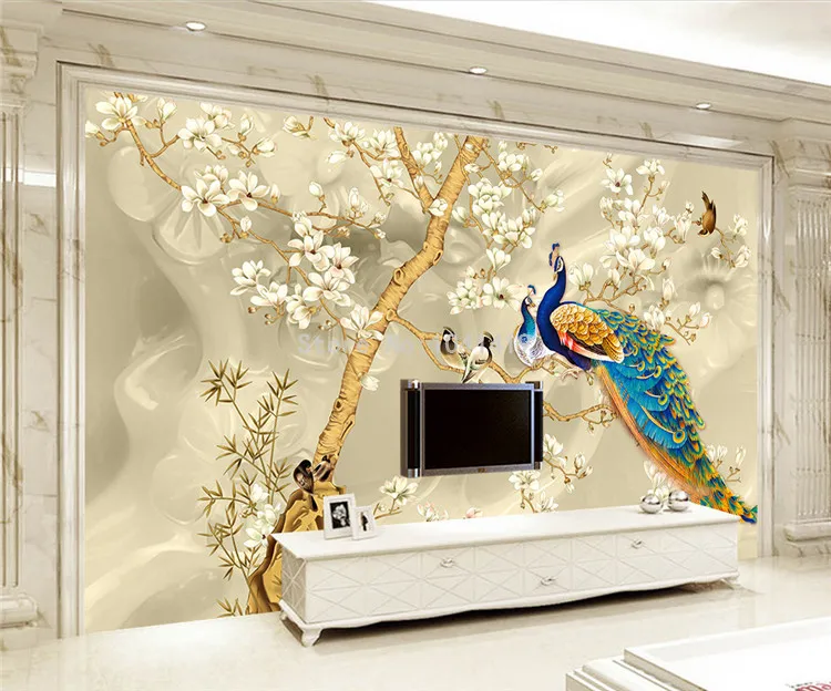 sala de estar, tv, sofá, plano de fundo, paredes 3 d