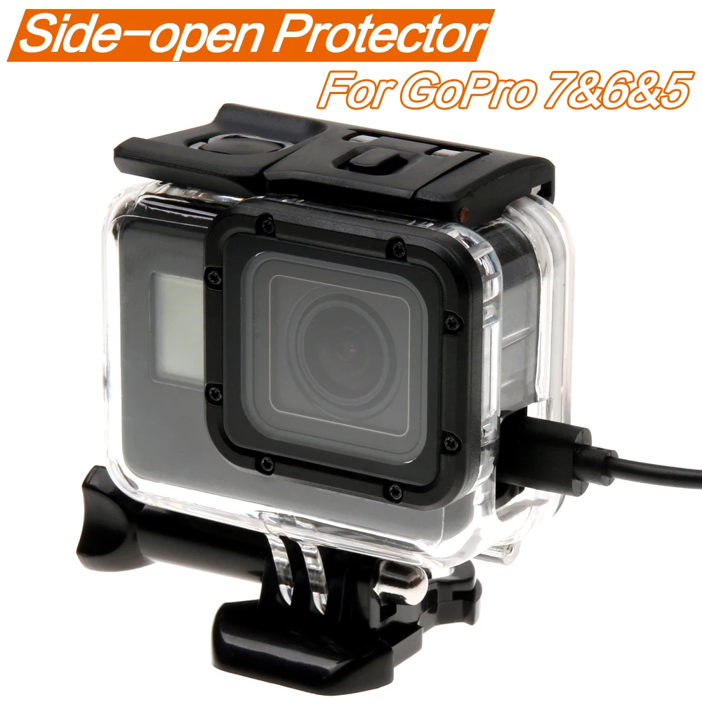 Skeleton Protective Case Housing Side Opening Backdoor With Hole