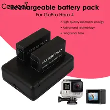 Compact Camera Battery Pack Lithium Battery Camera Rechargeable Battery 2x 1600mAh for AHDBT 401 USB Charger