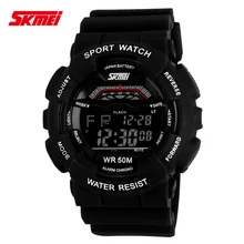 Relogio Masculino Mens Sport Montres Hommes Numérique Led Montres Montres Antichoc Électronique Montres Skmei 2016
