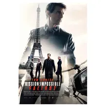 TaaWaa Mission Impossible - Fallout Art Silk Superheroes Movie Posters Prints 12x18 24x36 Wall Pictures for Living Room Decorat