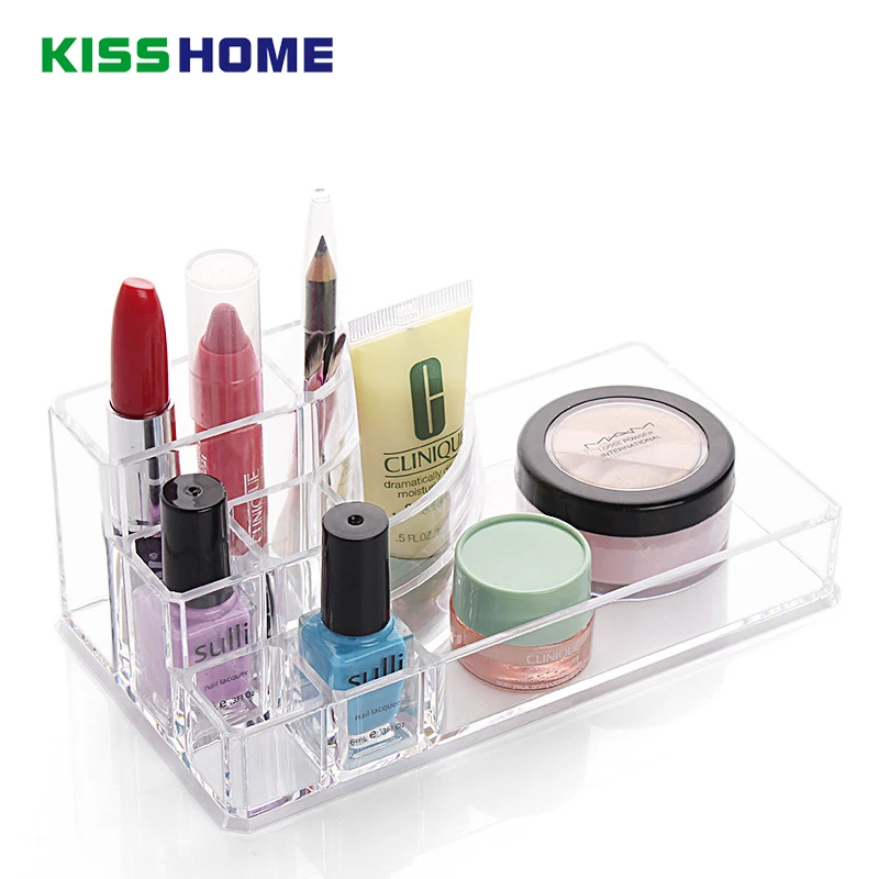 

17*9*6.6cm Clear Acrylic Cosmetic Organizer Box Makeup Storage Drawer Desk Bathroom Makeup Brush Lipstick Labial Glair Holder