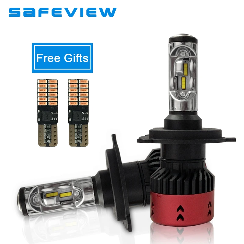 

SAFEVIEW LED H4 Mini Type car Headlights bulbs H7 12V 35W 6000K auto led light H8 H9 H11 H1 9005 9006 small Size Auto Headlamp