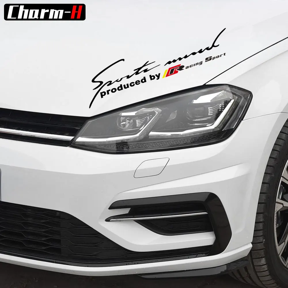 1 шт. светоотражающие наклейки на фару и брови налобный фонарь для Volkswagen Golf 5 6 7 Polo