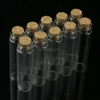 

Hot Sale 30Pcs 20mL Mini Small Tiny Clear Cork Stopper Glass Bottles Vials Wholesale Grocery D15 dropship