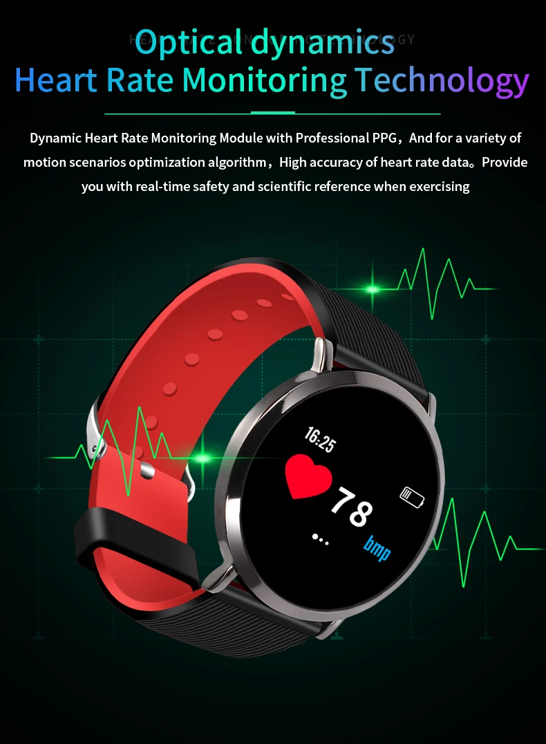 

2019 women sports smart bracelet heart rate sphygmomanometer sports fitness tracker for Android IOS smart watch PK S2 H8 watches