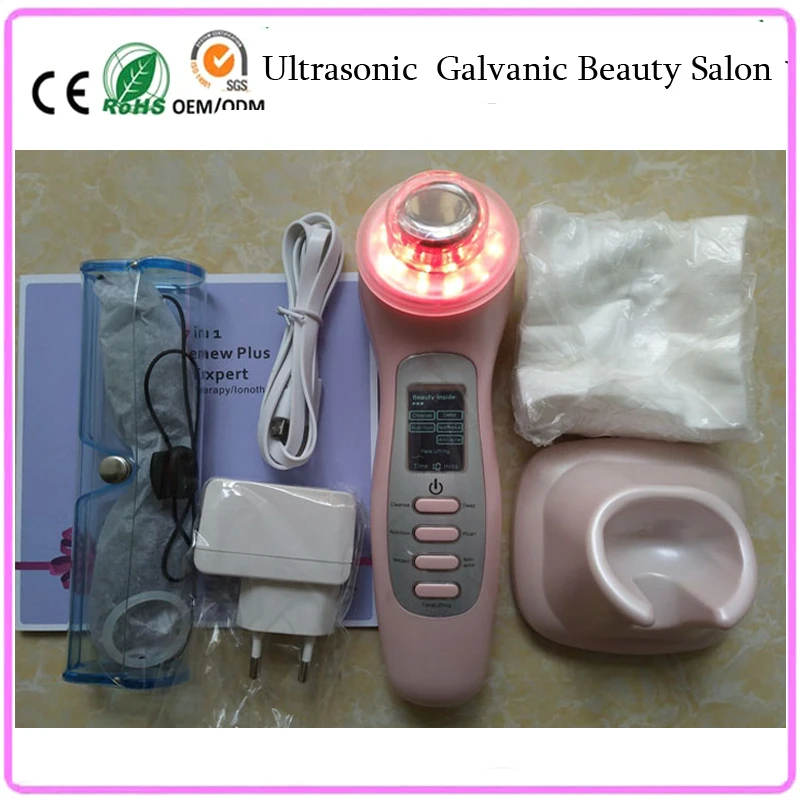 3mhz Ultrasound Ultrasonic Face Pores Cleaning Device Galvanic Current
