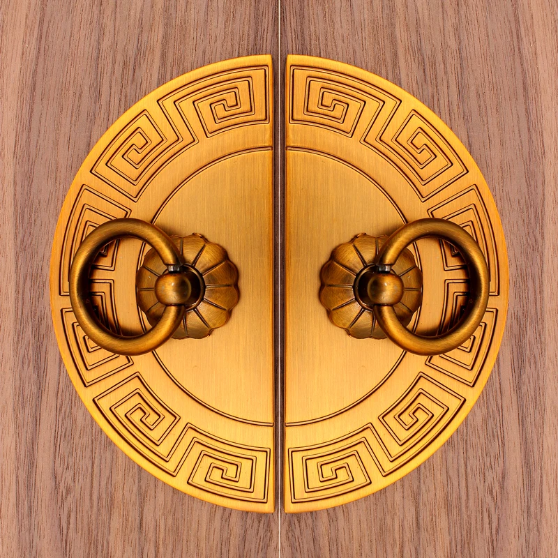 RUNBAZEF Classical Chinese Wardrobe Antique Wine Cabinet Knobs and Handles Zinc Alloy Door Handle Furniture Hardware Accessories RUNBAZEF Classical Chinese Wardrobe Antique Wine Cabinet Knobs and Handles Zinc Alloy Door Handle Furniture Hardware Accessories
