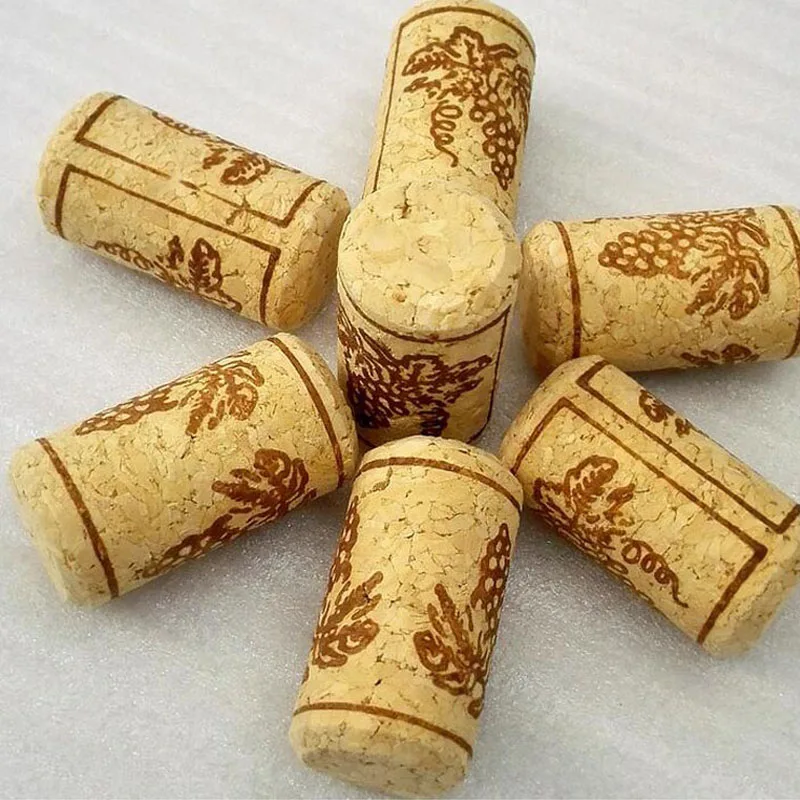 

1000 pcs/lot 22*44mm Cork Wine Bottle Stoppers Convenient Unused Straight Natural Tapered Round Cork Plugs For Storage ZA3369