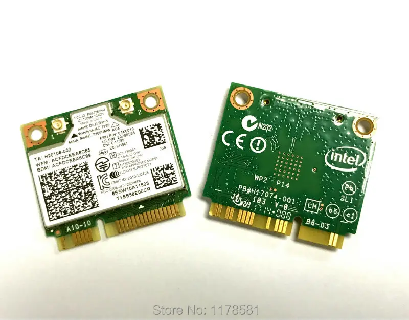 Wi Fi карта intel 7260ac 7260HMW 2 4 ГГц/867 Мбит/с 802.11ac модуль Wlan для ThinkPad S440 S550 E73z M83z E440|wlan card|wifi