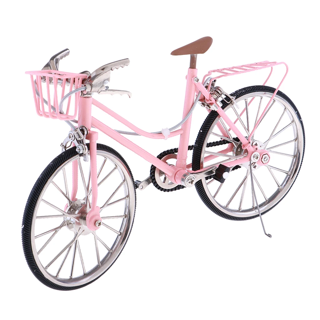 1:10 Scale Dollhouse Miniature Metal Diecast Bike Bicycle Replica Model