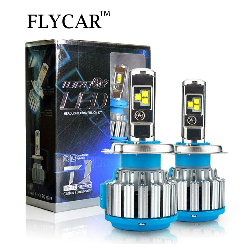 Светодиодный налобный фонарь FLYCAR T1 Turbo 60 Вт 7200LM светодиодный комплект для