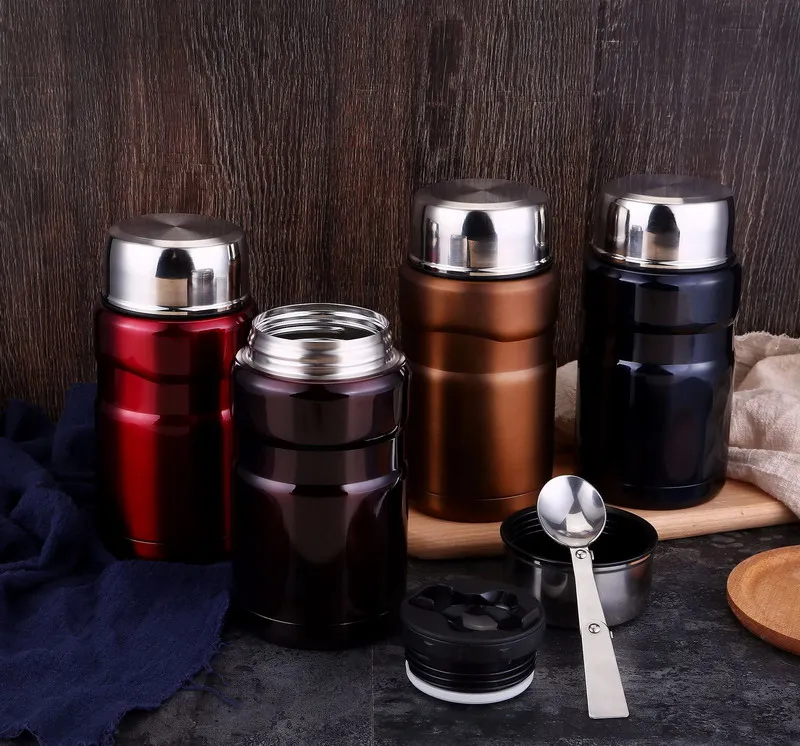

High Grade Food Soup Thermos BPA-free Stainless Steel Vacuum Thermos Large Capacity Lunch Box for Kids 700ml