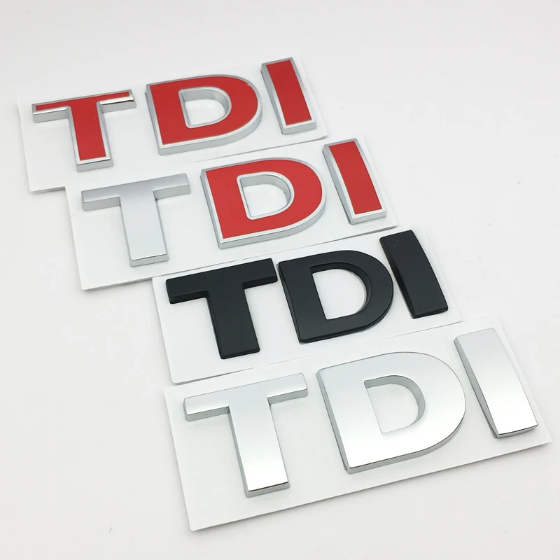 

ANTINIYA 3D Metal TDI Car Styling Badge Emblem Decal Sticker for VW Sk0da Golf JETTA PASSAT MK4 MK5 MK6 Car Accessories