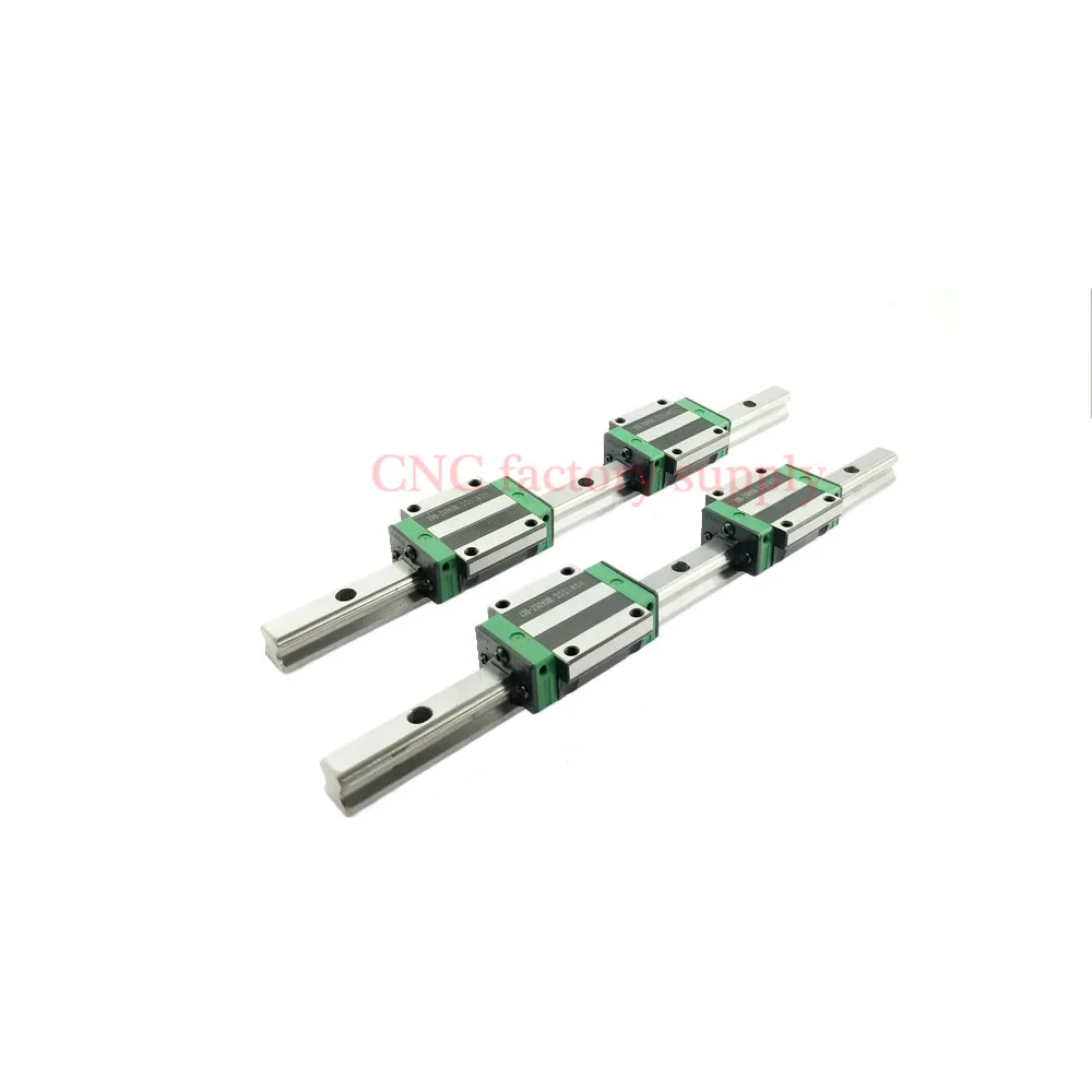 

2pcs linear rail HGR20 L1500mm cnc parts and 4pcs HGW20CA linear guide rails block cnc parts