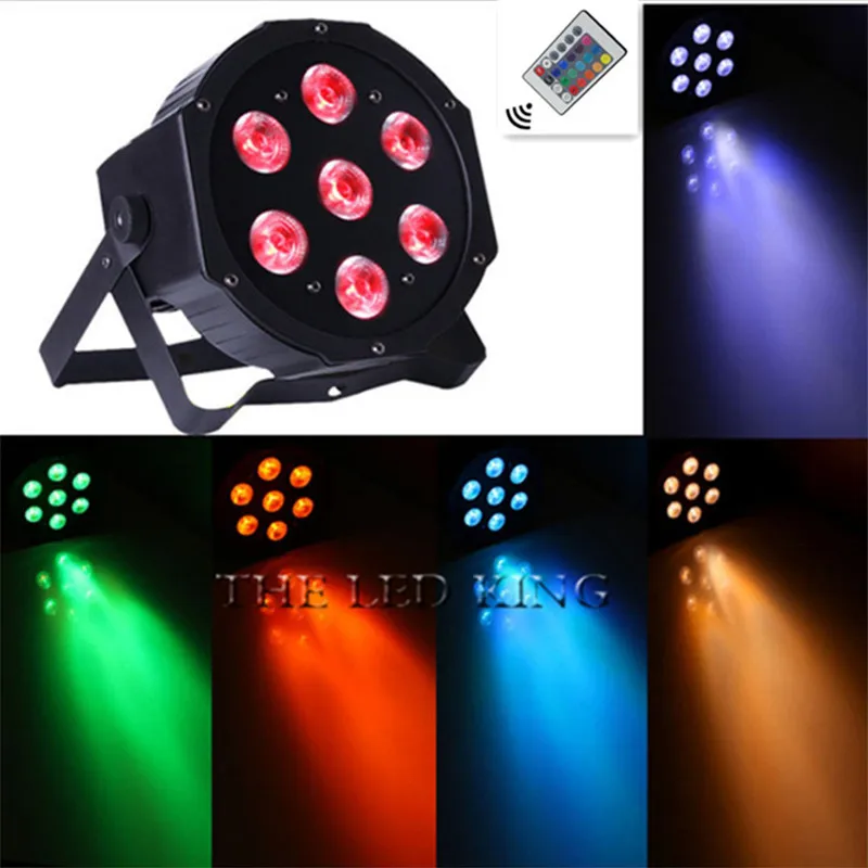 Беспроводной пульт дистанционного управления 7x12 Вт led Par свет RGBW 4in1 7x15 RGBWA 5in1