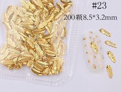 Mixed 3D DIY Hollow Metal Frame For Nail Art Decor Geometry Golden Tips DIY Nail Art Tools Fashion Nail Studs P3R#
