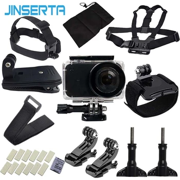 

JINSERTA 10 in 1 Action Camera Accessories Set For Mijia 45m Waterproof Case Camera Mount Selfie Stick for xiaomi Mijia Mini Cam