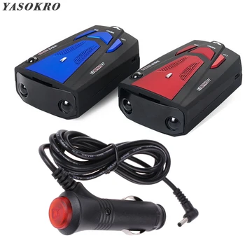 

YASOKRO Car Vehicle Radar Detector 360 Degree Anti Car Detector V7 Speed Voice Alert Warning 16 Band Speed Control Detector