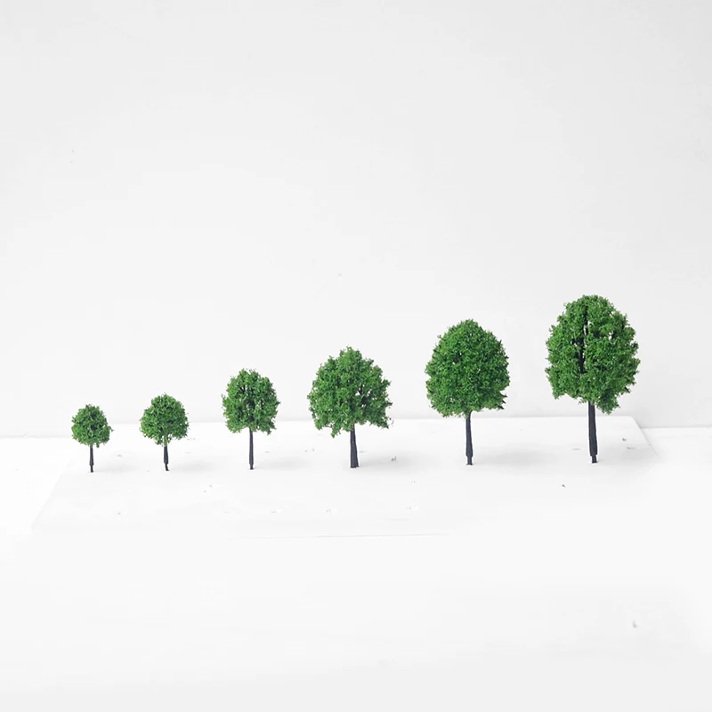 20 шт./лот масштаба пластиковый миниатюрный модель камфорное дерево для построения поезда Макет железной дороги декоративный пейзаж