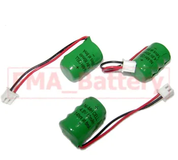 

30Pcs Ni-MH Button Rechargeable Battery w/Plug 4.8V 80MAH Backup power supply