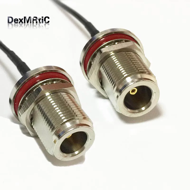 WIFI antenna adapter N type female bulkhead to N female bulkhead