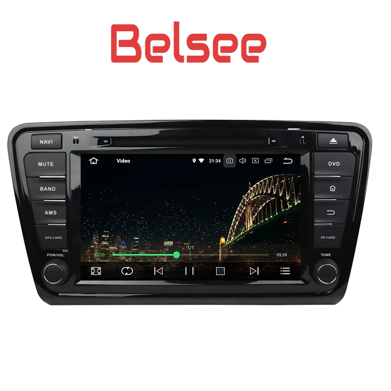 Belsee для Skoda Octavia 2013 Автомобильный gps мультимедийный медиаплеер навигация 8 ядерный 4+ 32 ГБ головное устройство экран радио
