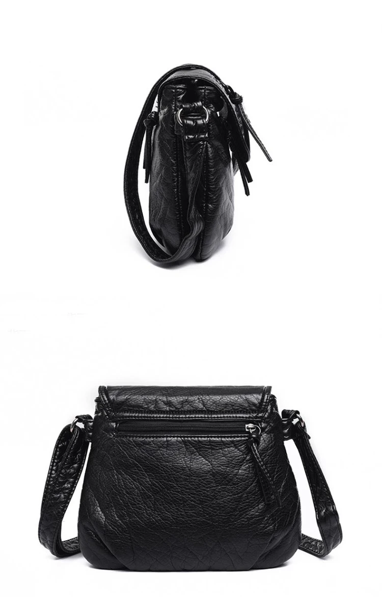 Brand Women Messenger Bags Crossbody PU Leather Shoulder Bag High Quality Women Bags Handbags khaki 25cm*22cm*3cm 5