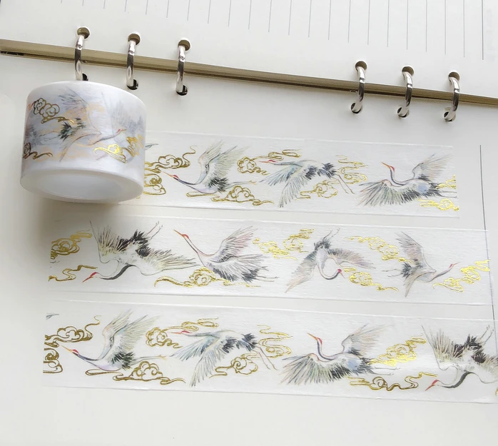 14 дизайн птицы/цветы/Облако/кран японский Васи клейкие ленты декоративный клей DIY маскирующая бумага клейкая лента подарок наклейки