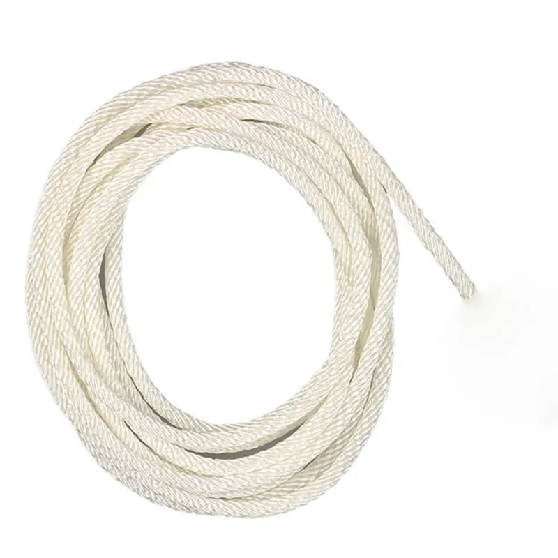 2PCS 6M 4MM White Pull Recoil Starter Start Rope Cord For Most Lawn