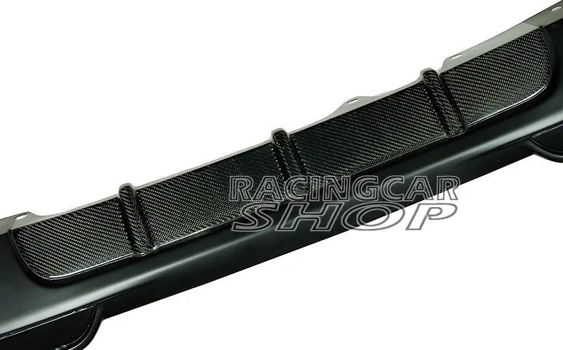 P Style Real Carbon fiber REAR DIFFUSER for BMW 5-Series F10 535i 535d 550i SEDAN 2PIPE M-TECH M-Sport BUMPER