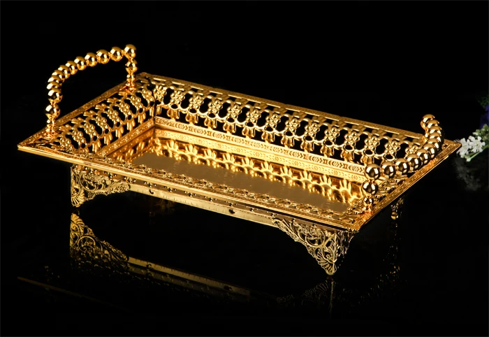 Luxury Serving Trays gold siliver  (7)