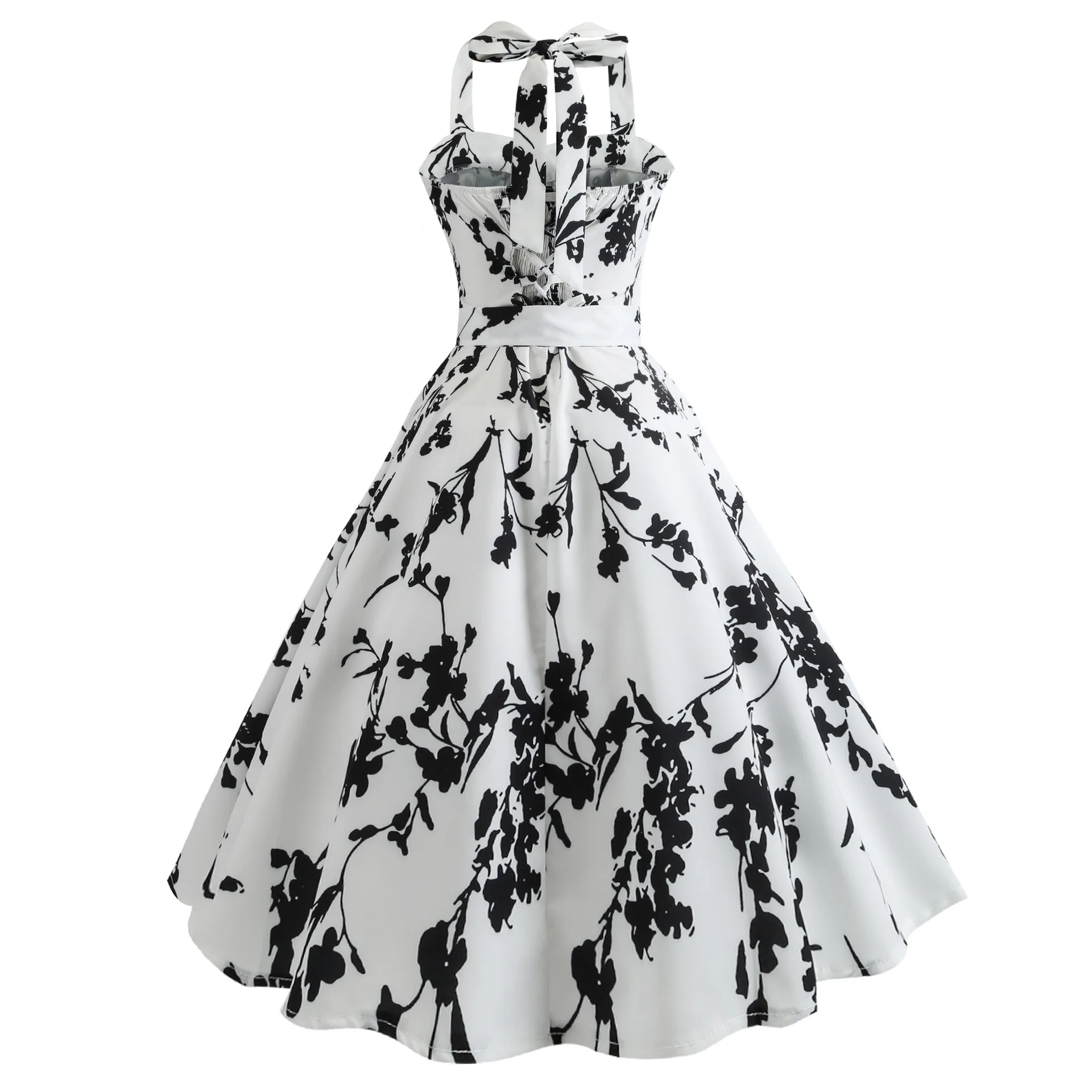 Летнее платье, винтажное платье на булавке, женское платье с цветочным принтом на бретельках, большие качели 1950s 60 s, ретро рокабилли, Платья для вечеринок, Vestido