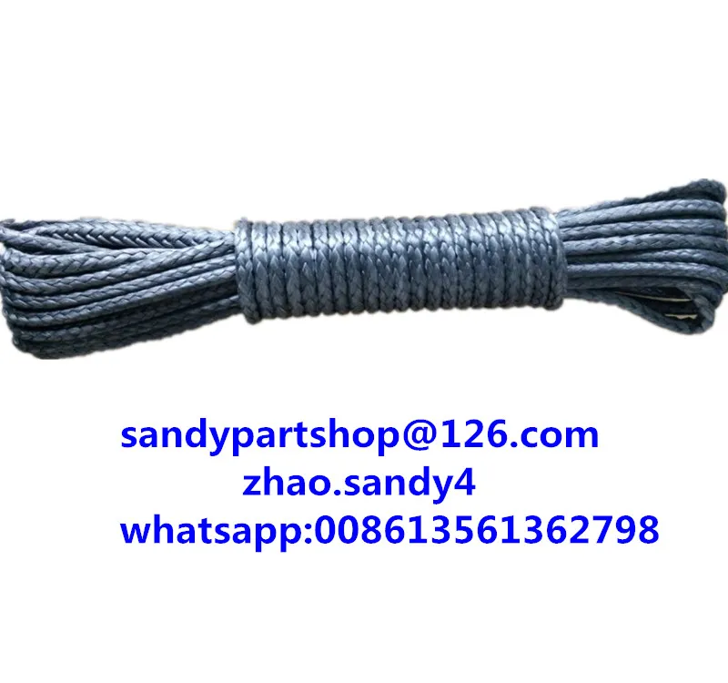 شحن مجاني 5 ملليمتر * 15 متر ل ونش الخط ، الروافع ونش الحبال ل كهربائي صغير ، كيفلر حبل ل المساعدون