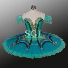 Классические балетные пачки зеленого цвета, женские профессиональные танцевальные костюмы для шоу девочек/детей на заказ, пачки для продажи AT1149