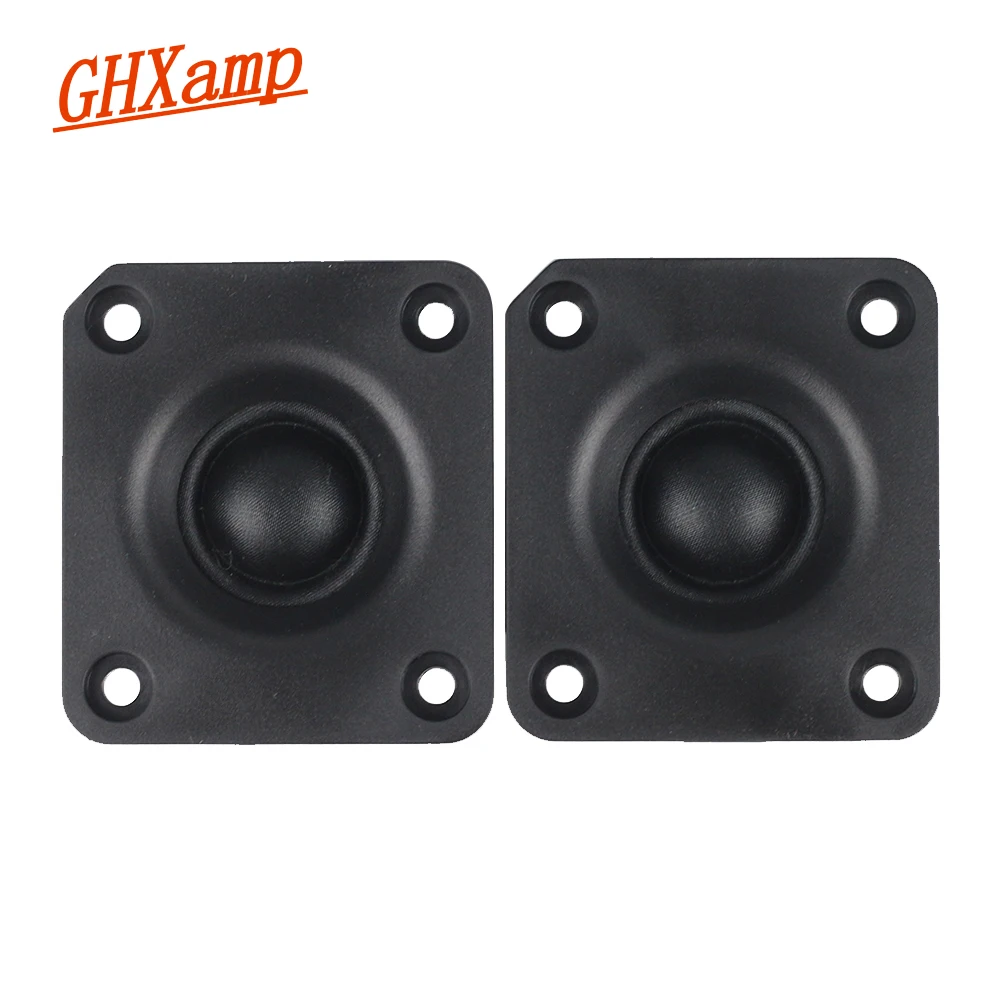 

GHXAPM 2PCS 1 inch Tweeter Speaker Unit 4 ohm 25W Fever Neodymium Silk Membrane Treble High End For Peerless Speaker DIY