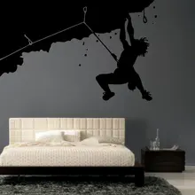 

Climbing Sticker Climbers Decal Extreme Sports Posters Vinyl Wall Decals Parede Decor Mural 19 Color Choose Climbing Sticker