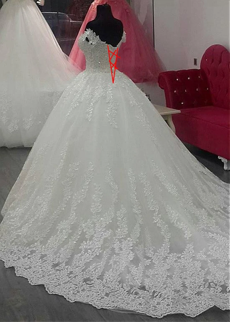 Vestido-de-Noiva-Off-the-Shoulder-Ball-Gown-Wedding-Dresses-Bead-Lace-Appliques-Bride-Dress-Boda (3)