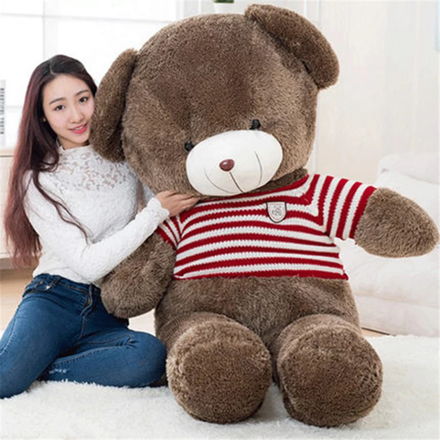 

Stuffed Plush Animals Giant Teddy Bear Pelucia Christmas Stuffed Boys Dolls Cotton Girafa Moomin 50A0083