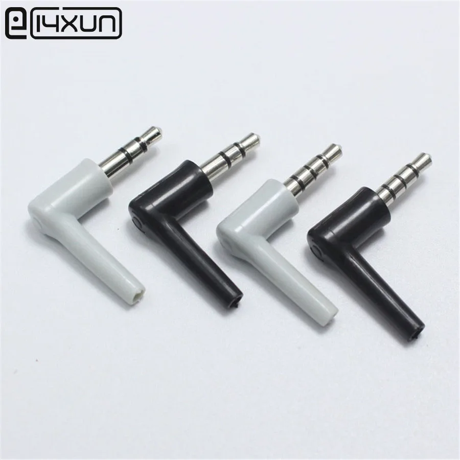 

2pcs 3.5 mm Plug Audio Jack 3 4 Pole Nickel Plated Earphone Adapter for DIY Stereo Headset Earphone or Used for Repair Earphone