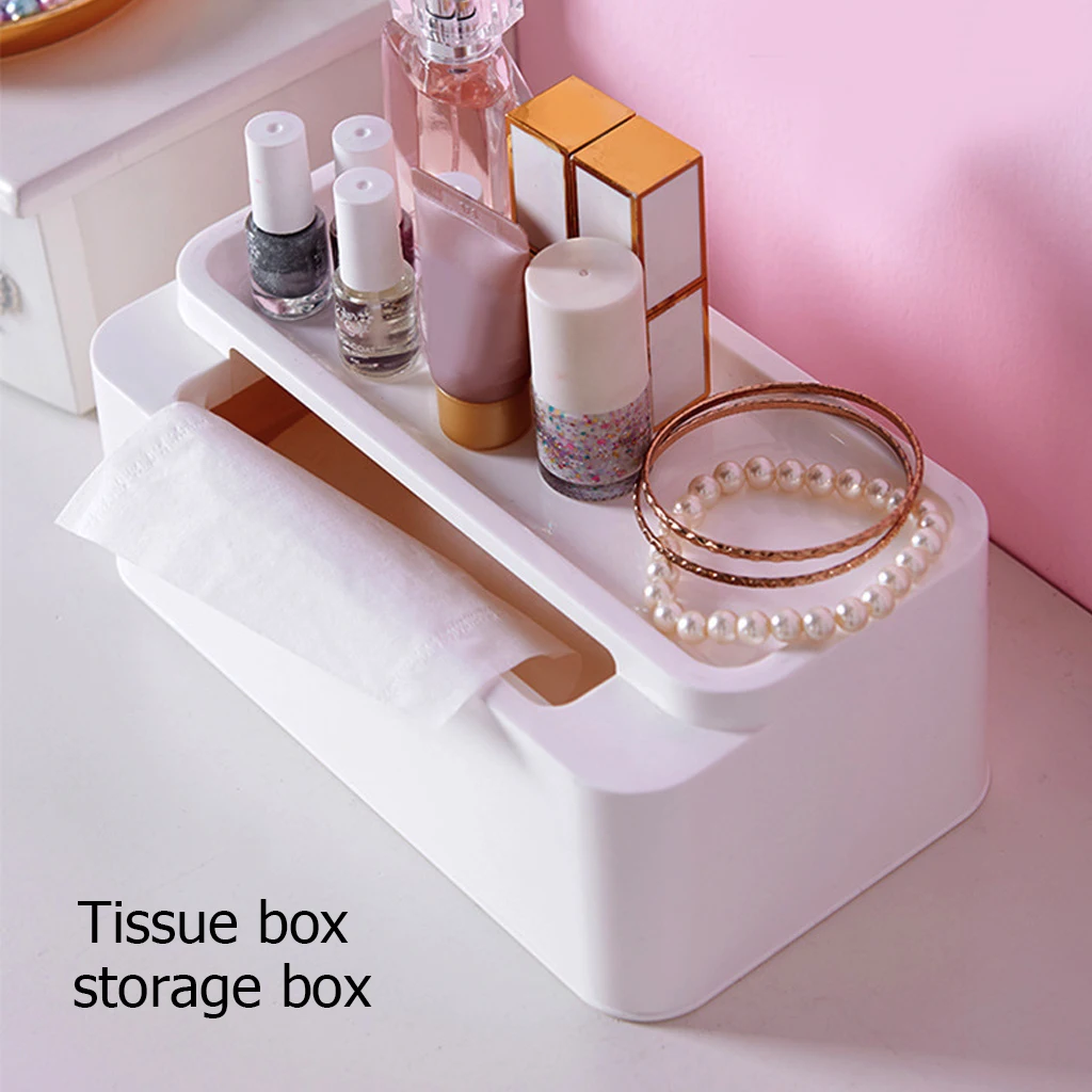 Rectangular Tissue Box Living Room Home Storage Plastic Tissue Box Kitchen Holdler Simple Stylish Tissue Box Wholesale J18