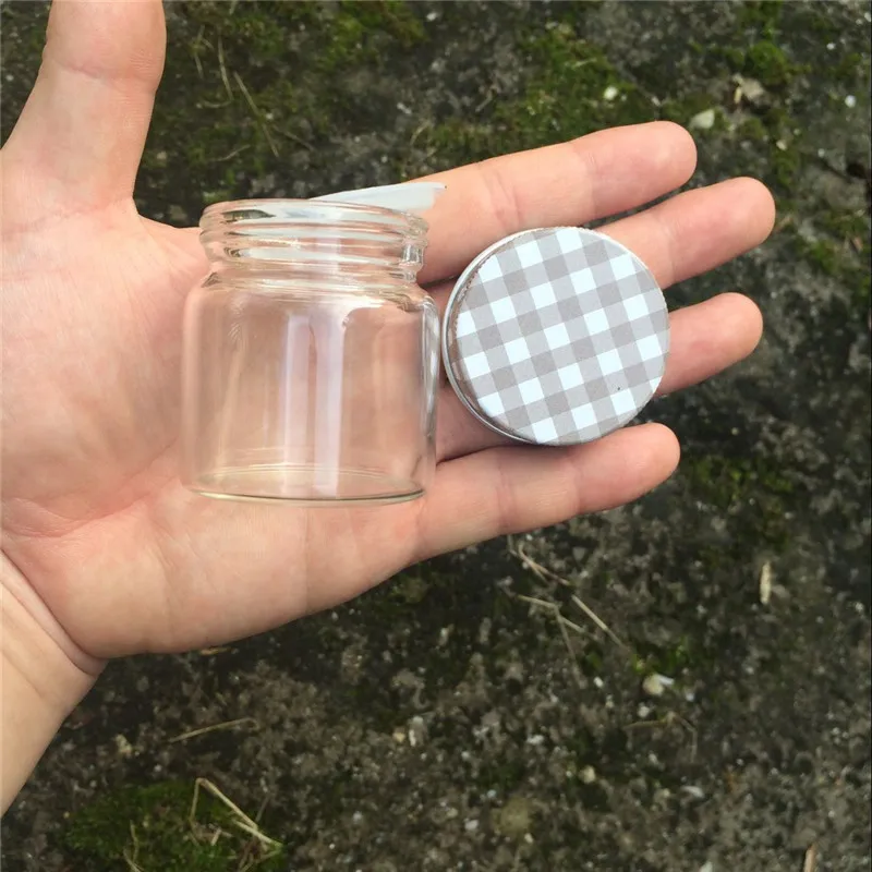 50ml Glass Bottles Screw Cap Silicone Stopper Sealing up Empty Jars Glass Sealed Bottles Capsule Liquid Bottles5