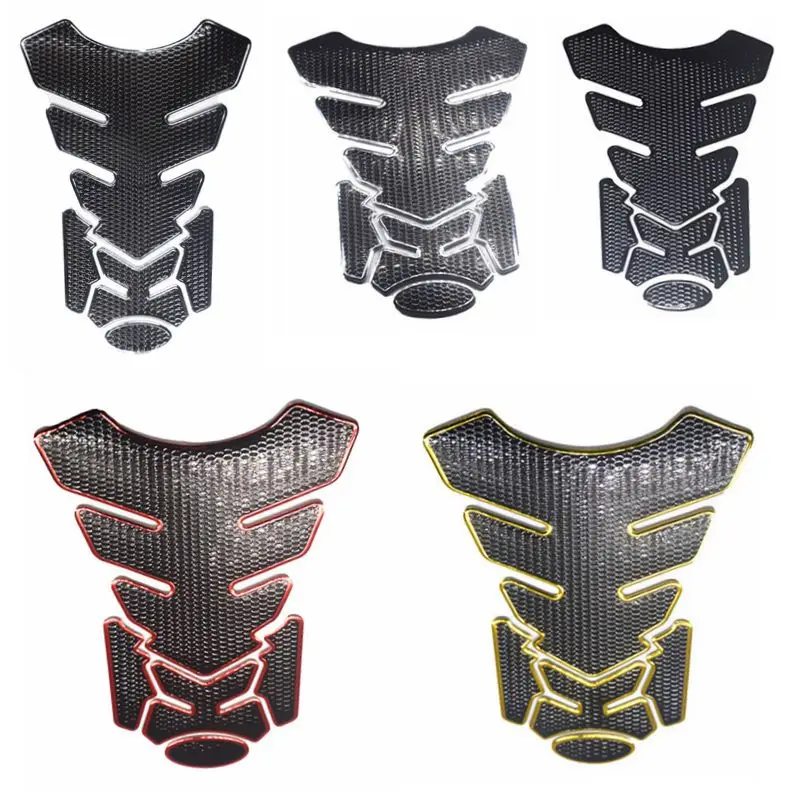 

3D Motorcycle Fishbone Rubber Sticker Gas Oil Fuel Tank Pad Protector Cover Decal Case Motorcycle Tank sticker