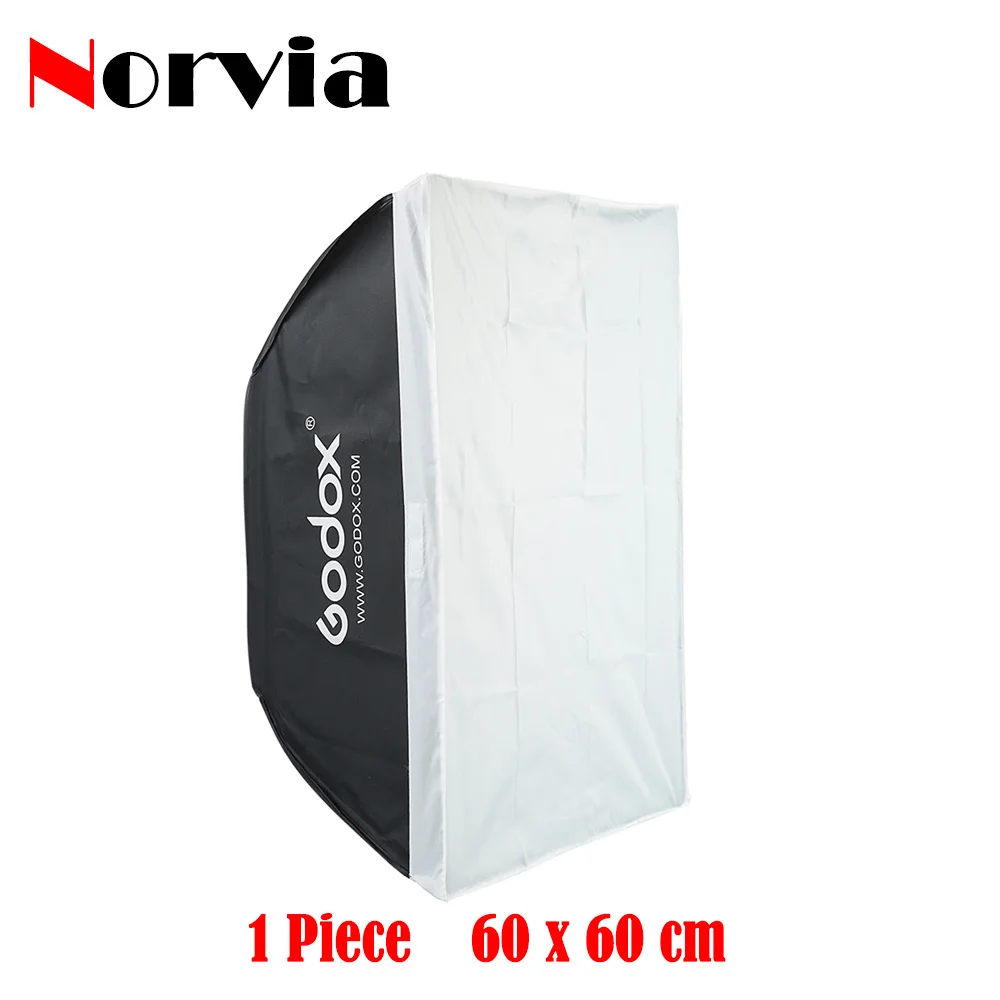 

Godox Portable 60 x 60cm 24" x 24" Bowens Connect Studio Strobe Head light Photo Softbox Reflector for Flash Speedlight