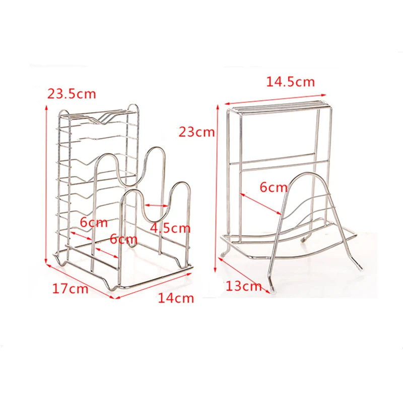 Нержавеющая сталь горшок крышка полка держатель разделочной доски тарелка блюдо шкаф-органайзер для кухни кухонный нож стенд стеллаж для хранения